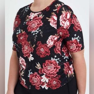 TORRID Active Swim Top with Rouched sides